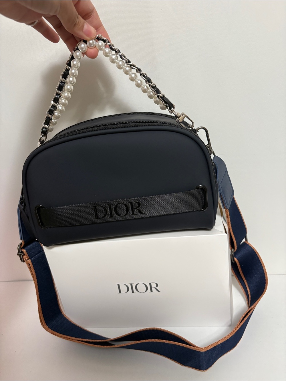 Dior Navy Blue Crossbody Bag